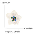 Layered Translucent Flower Brooch in Pink or White view 6