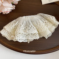 Lace Bow Spring Clips Pearl Lace Scrunchie Hair Pieces view 4