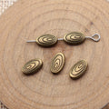 Spiral Oval Metal Spacer Beads Components for Jewelry Making view 5