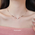 Delicate Beaded Necklaces And Floral Bead Ring With Decorative Accents view 3