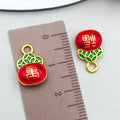 Round Metallic Lucky Bag Metal Charms with 11 Listed Options view 12