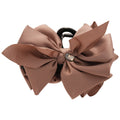 Large Satin Bow Rhinestone Hair Claw Clips 2 Colors view 5