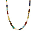 Multicolor Natural Stone Disc Bead Necklace And Bracelet view 5