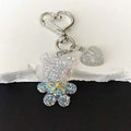 Rhinestone Teddy Bear Heart-Clasp Charms in Six Bow Colors view 9