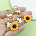 Bee and Honeycomb Charm Keychains with 25 Assorted Design Styles for Bags and Keys view 1