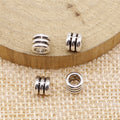 Triple Coil Large Hole Spacer Bead in 3 Metal Finishes for Jewelry Making view 2