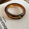 Amber Coffee Acrylic Swirl Bangles Geometric 5 Styles view 10