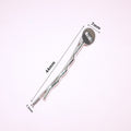 Round Pad Wavy Bobby Pin Blanks in Assorted Metal Finishes view 3