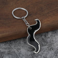 Men's Mustache Zinc Alloy Metal Keychain Gift Accessory
