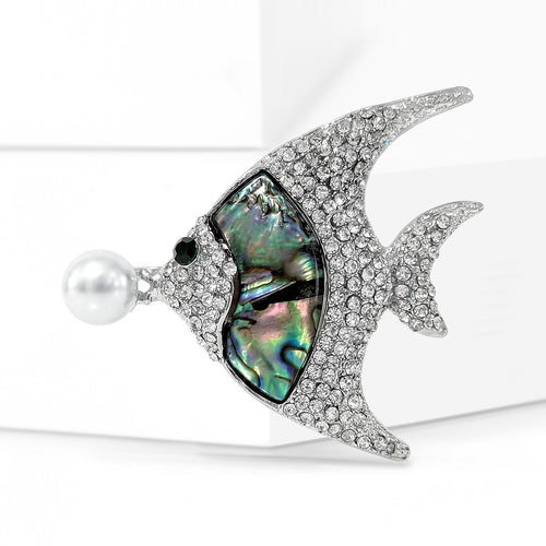 Angled close view showing the brooch surface details