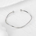 Gold and Silver Tone Open Wire Cuff Bracelets in Twelve Designs view 7