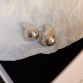 Polished Flame Drop Necklace And Earrings In Gold Tone Or Silver Tone view 8