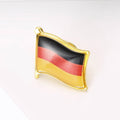 Germany Flag Enamel Lapel Pin Brooch for Jackets Scarves and Lapels view 3