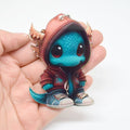 Christmas Baby Dragon Printed Acrylic Ball Chain Hanging Charms view 11