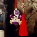 Jeweled Crab Vehicle Hanging Ornaments in Pink Red Blue and Purple view 4