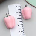 Acrylic 3D Bell Pepper Chili Pepper charm pendants for DIY earrings keychain jewelry accessories