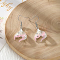Translucent Gradient Mermaid Tail Drop Earrings in Four Colors view 2