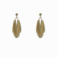 Long Metallic Tassel Drop Earrings in Gold and Silver Tones view 5