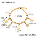 Stainless Steel Charm Bracelets Heart Infinity Star Handbag Motifs view 8