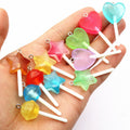 Translucent Star and Heart Lollipop Charms in Assorted Colors view 5