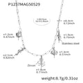 Stainless Steel Ocean Paperclip Charm Necklace Gold Silver DIY view 10