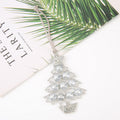 Rhinestone Christmas Tree Snowflake Metal Hanging Ornaments view 7