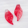 Long Glass Leaf Charms With Top Loops in Thirteen Color Finishes view 10