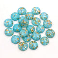 Round Resin Cabochons with Metallic Foil in Sixty-One Options view 9
