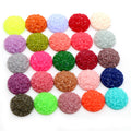 Textured Glitter Round Resin Cabochons in Assorted Colors view 2