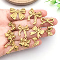 Gold-Tone Bow and Butterfly Metal Charms with 10 Listed Options view 3