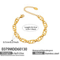 Flower Cutout Link Bracelets in Gold and Silver Tone view 7