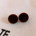 Colorful Flocked Round Stud Earrings Fashion Jewelry view 7