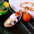 Basketball Shoe Keychains with Braided Loops and Two Loop Only Options view 6