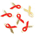 Colorful Hope Ribbon Jewelry Components For DIY Earrings And Bracelets Charms view 6