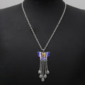 Colorful Butterfly and Peacock Necklace Earring Jewelry Collection view 10