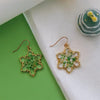 Green White Snowflake