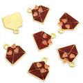 Red Love Letter and Heart Enamel Charm Collection for Jewelry Making view 8