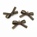 Lace Bow Pendants Metal Components In 2 Styles For Jewelry Making view 2