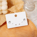 Three Geometric Three Pair Delicate Stud Earring Card Sets view 7