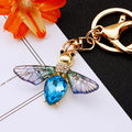 Gem Body Bee Keychains in Four Wing and Stone Colors plus Random Option view 9