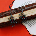 Gothic Black Metal Dangle Earrings Spider Moon Cross Styles view 5