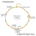 Wavy Toggle Necklace with Crystal Eye and Pearl in Three Finishes view 8