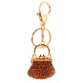 Rhinestone Purse Keychain With Split Ring And Lobster Clasp view 5