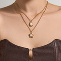 Gold Pendant Necklaces Star Teardrop Shell Charm Styles view 1