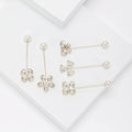 Floral and Butterfly Long Pin Brooch Set Decorative Lapel Pin view 3
