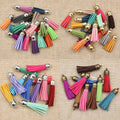 Colorful Suede Tassel Pendants In 6 Styles For Jewelry Making view 1