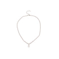 Silver Teardrop Pendant Crystal Necklace Decorative Jewelry Design view 5