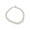 Multi Strand Pearl Necklaces White Gold Champagne Three Styles view 5