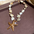 Shell Starfish Necklace Earring Bracelet Beach Mix view 6