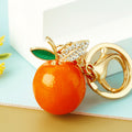 Orange Fruit Charm Keychains with Braided and Plain Wrist Loops view 1